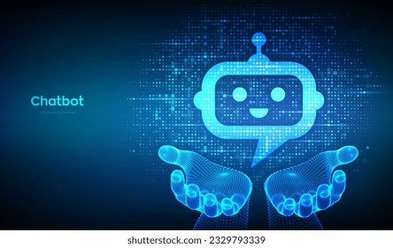 Image Vectorielle 3d Robot chatbot, IA : image vectorielle de stock (libre  de droits) 2294117979