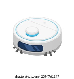 Robot Cleaner Technology Illustration Vector