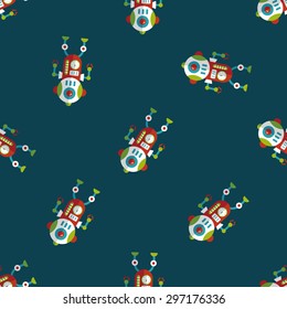 robot concept flat icon,eps10 seamless pattern background