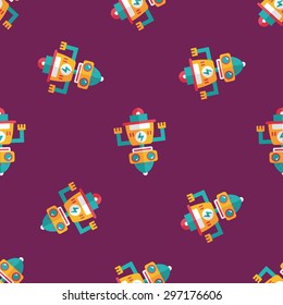robot concept flat icon,eps10 seamless pattern background