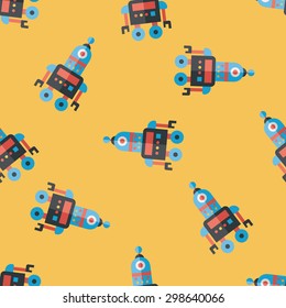 robot concept flat icon,eps10 seamless pattern background