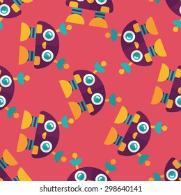 robot concept flat icon,eps10 seamless pattern background