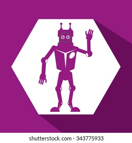 Robot concept and technology design, vector illustration 10 eps graphic.
