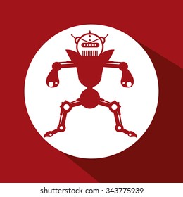 Robot concept and technology design, vector illustration 10 eps graphic.