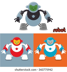 Robot concept and technology design, vector illustration 10 eps graphic.
