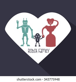 Robot concept and technology design, vector illustration 10 eps graphic.