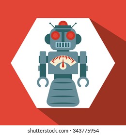 Robot concept and technology design, vector illustration 10 eps graphic.