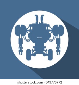 Robot concept and technology design, vector illustration 10 eps graphic.
