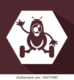 Robot concept and technology design, vector illustration 10 eps graphic.