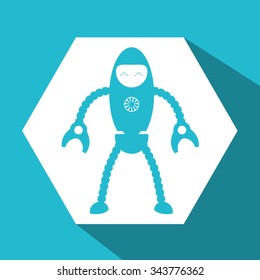 Robot concept and technology design, vector illustration 10 eps graphic.