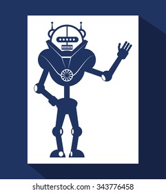 Robot concept and technology design, vector illustration 10 eps graphic.