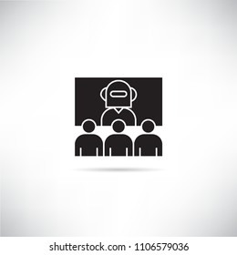 robot conference icon