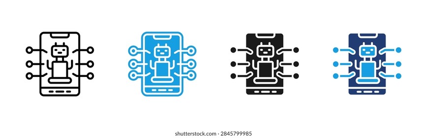 Robot Controller web icon multiple style collection