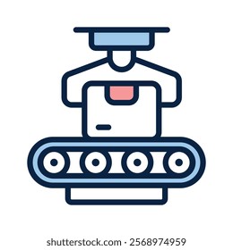 Robot conveyor, artificial intelligence manufacturing vector design