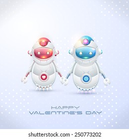 Robot Couple, Happy Valentine's Day Theme