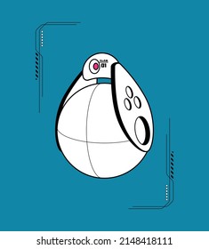 Robot. Customer support service chat bot. Flat vector illustration