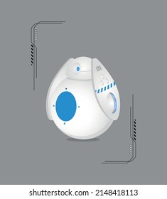 Robot. Customer support service chat bot. Flat vector illustration