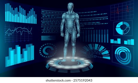 Robot cyborg with artificial intelligence system. Humanoid industrial android robot with machine learning assistance AI. Voice chatbot support business vector illustration