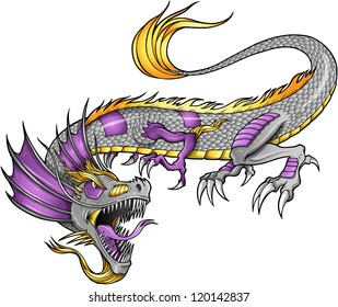 Robot Cyborg Dragon Vector Illustration Art Stock Vector (Royalty Free ...