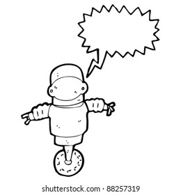 robot cyborg with speech bubble robot cyborg with speech bubble
