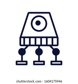 robot cyborg tech isolated icon vector illustration design