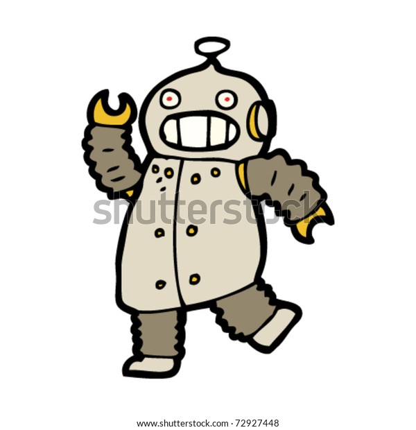 vector robot dancing