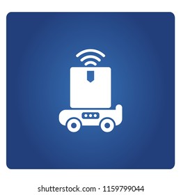 robot delivery a product box