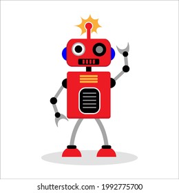 diseño de robot linda ilustración vectorial