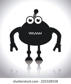 Robot design over white background, vector illustration