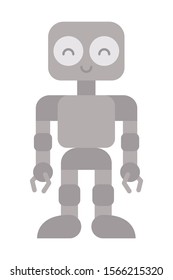 Robot design, Robotic tecnology futuristic toy machine cyborg science and android theme Vector illustration