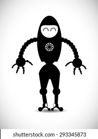 Robot digital design, vector illustration 10 eps graphic