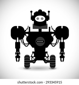 Robot digital design, vector illustration 10 eps graphic