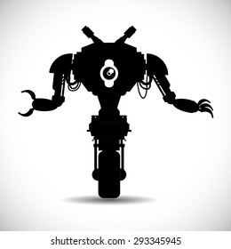 Robot digital design, vector illustration 10 eps graphic