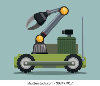 Robot digital design, vector illustration eps 10.