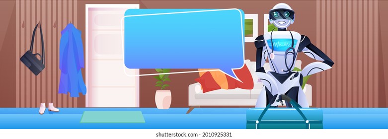 robot doctor with chat bubble online medical consultation medicine healthcare artificial intelligence concept