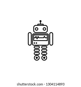 robot, doctor outline icon. Signs and symbols can be used for web, logo, mobile app, UI, UX