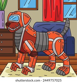 Robot Perro Dibujos Animados Para Colorear Dibujos Animados I