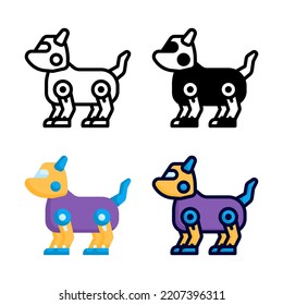Robot Dog Icon Set Style Collection