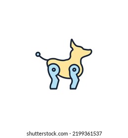 robot dog icons  symbol vector elements for infographic web