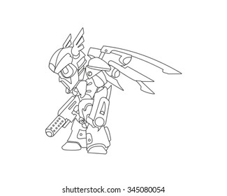 Anime Robot Images Stock Photos Vectors Shutterstock