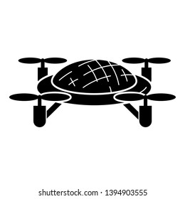 Robot drone icon. Simple illustration of robot drone vector icon for web design isolated on white background