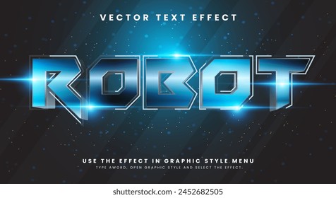 Tema de estilo de texto editable de robot