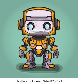 robot electric avatar icon vector illustration design