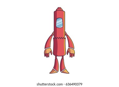 Robot Emoji. Vector Illustration. Isolated on white background.