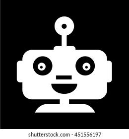 Robot emotion icon illustration design