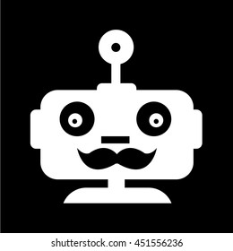 Robot emotion icon illustration design