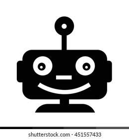 Robot emotion icon illustration design