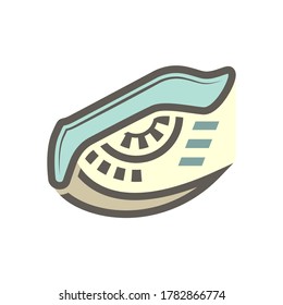 Robot eye or bionic eye vector icon. Also called artificial or mechanical eye. Visual prosthesis technology consist of iris, eyeball and lens. Concept of future, security, vision and cyber security.
