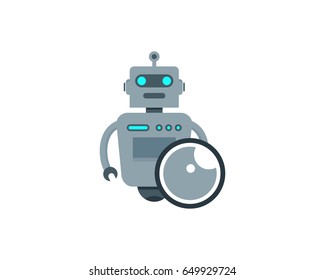 Robot Eye Icon Logo Design Element
