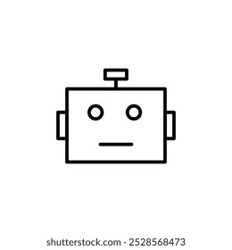 A robot face icon symbolizing artificial intelligence or robotics.